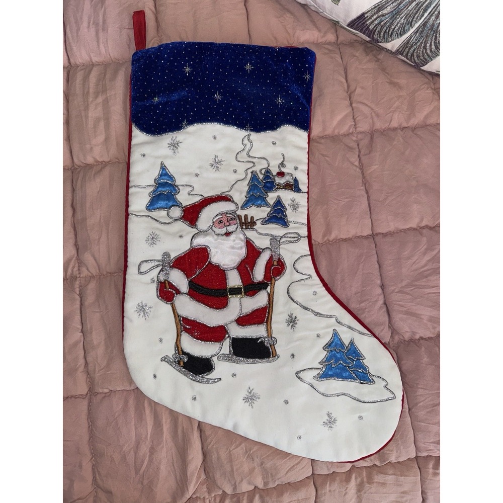 Set Of 3‎ Christmas Stockings Santa Snowman